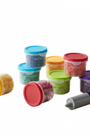 Boîte de conservation sous vide Vita Vac 0.06L Color Mix