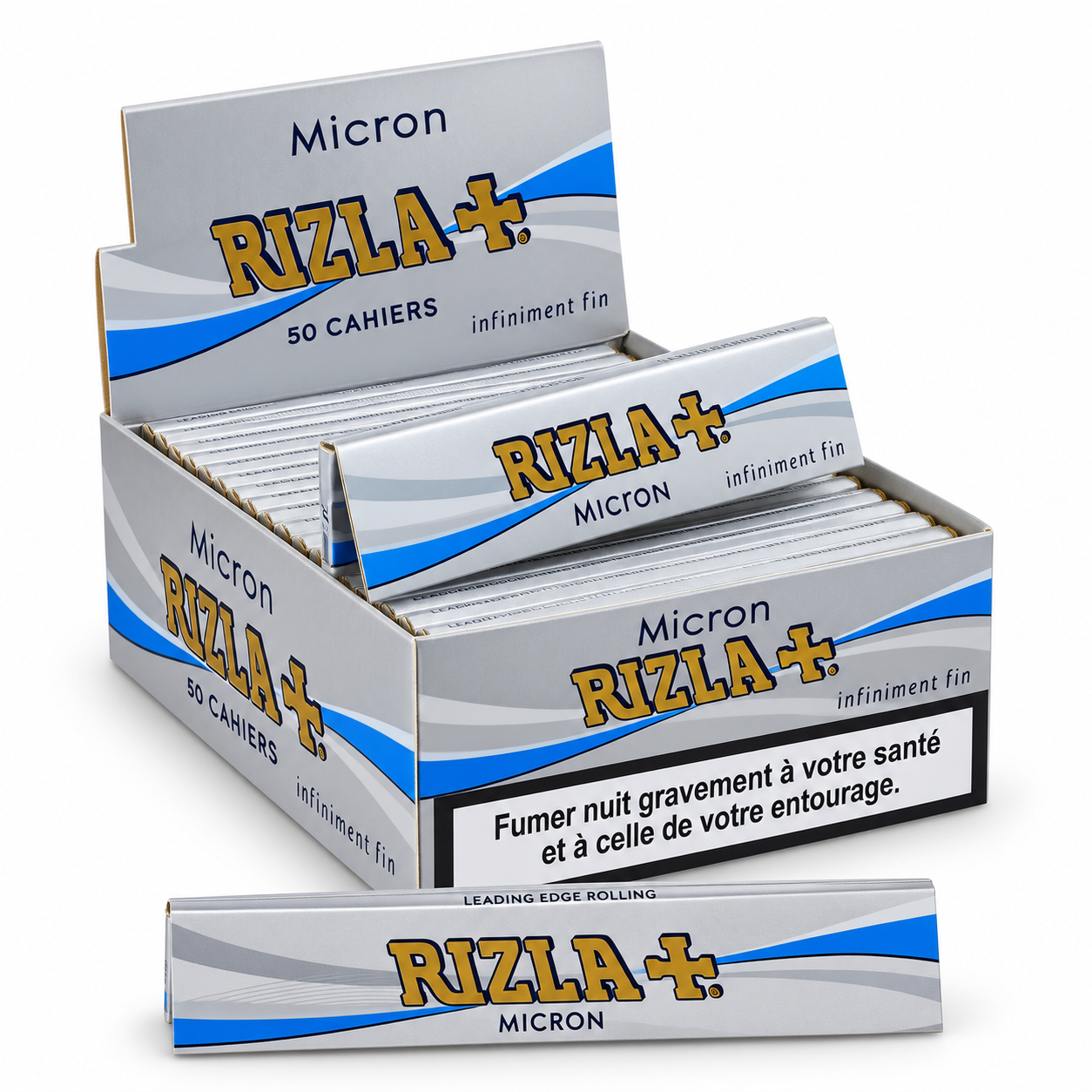 RIZZLA MICRON SILVER 10 CARNETS
