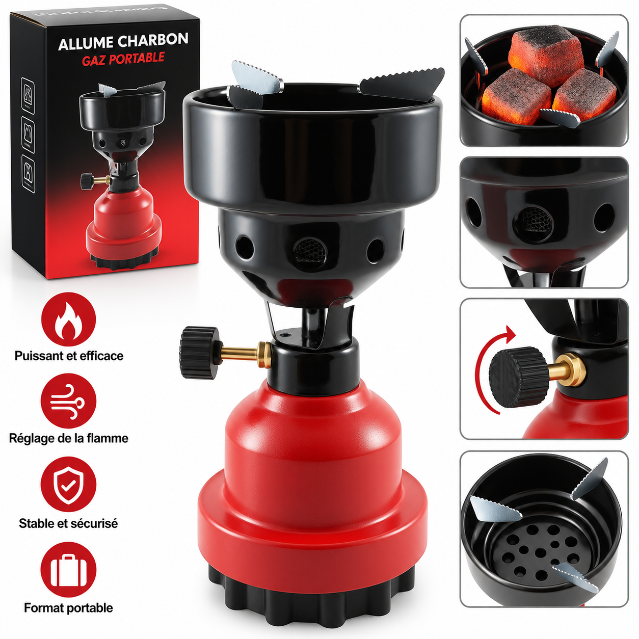 ALLUME CHARBON GAZ