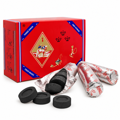 CHARBON THREE KINGS (BOITE DE 10 ROULEAUX)