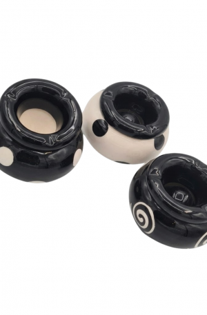 Cendrier rond porcelaine