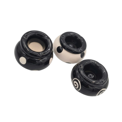Cendrier rond porcelaine