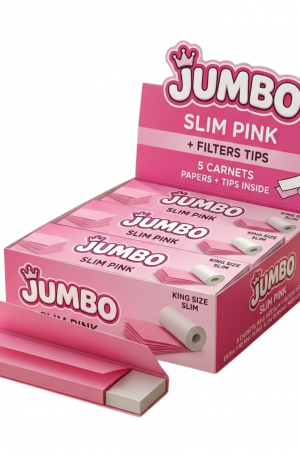 Papier à rouler JUMBO Slim Pink