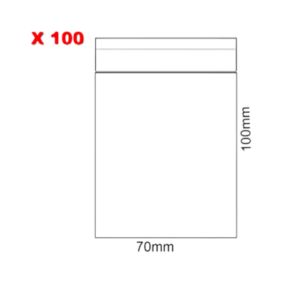 SACHET ZIP 70x100 TRANSPARENT x100