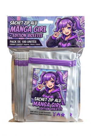 Sachet zip alu manga x100