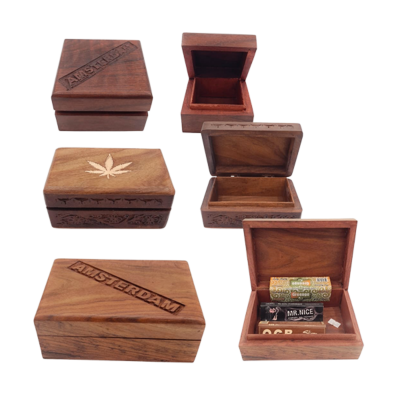 boîte de rangement en bois Amsterdam