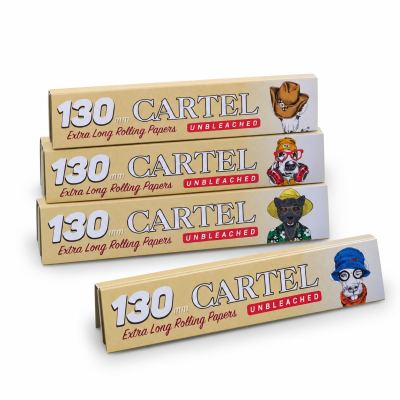 CARTEL UNBLEACHED 130MM + FILTERS TIPS 5 CARNETS
