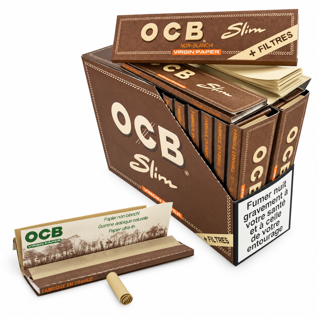 OCB BROWN + FILTERS TIPS 5 CARNETS