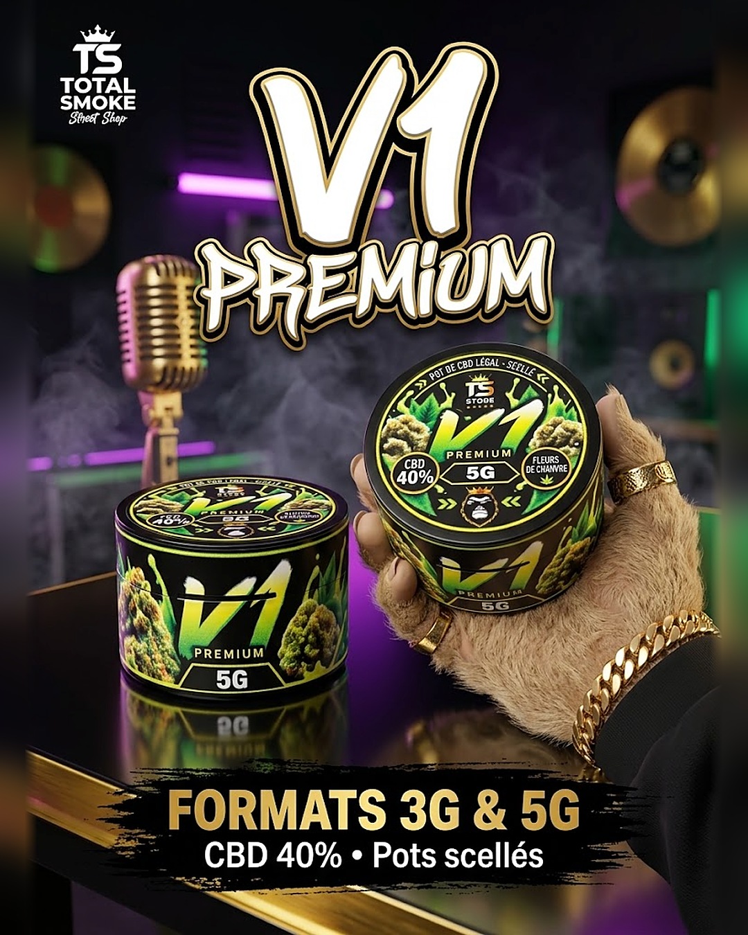 Pot CBD V1 Premium formats